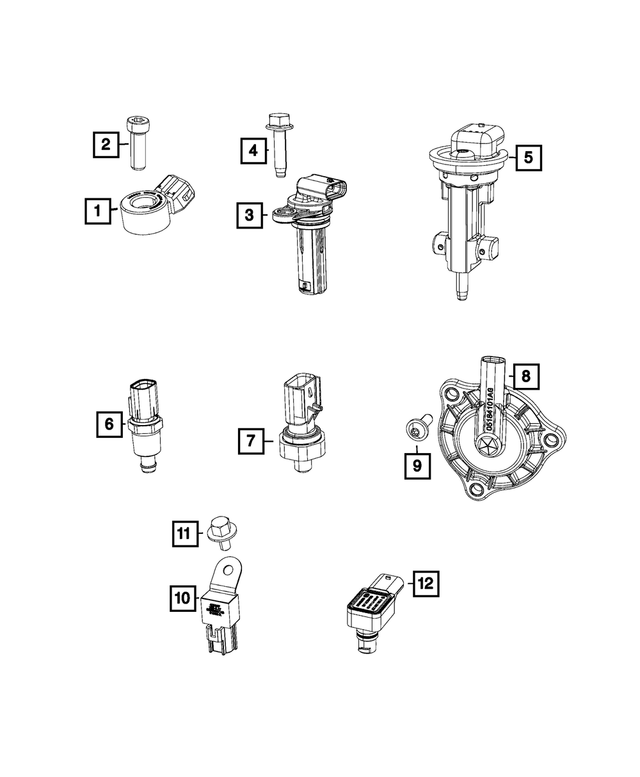 « 6502993 – Electrical : Tête Collerette Hexagonale Boulon pour Mopar Image »