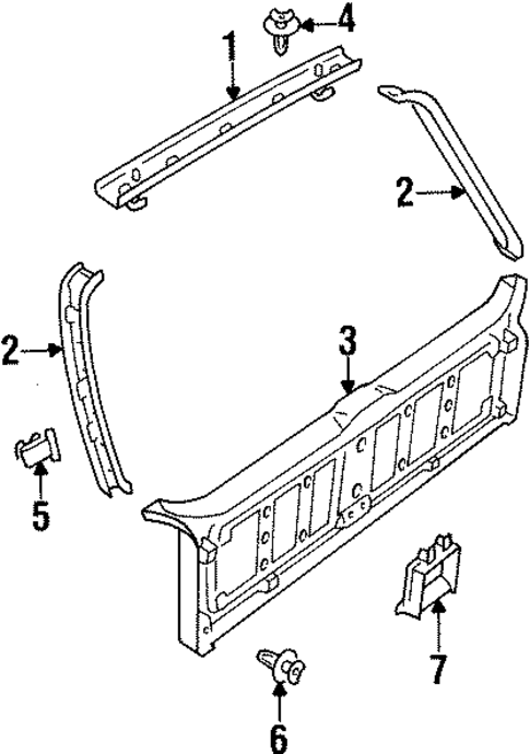 Interior Trim for 1993 Audi 100 Quattro #0