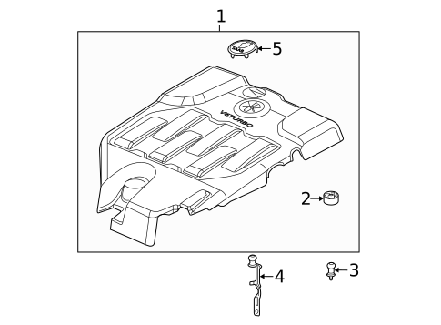 Engine Appearance Cover for 2011 Saab 9-5 #0