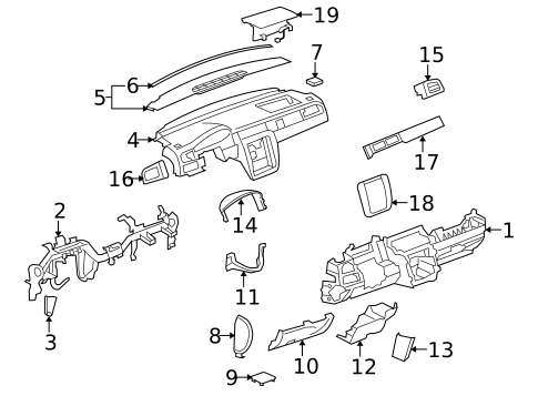 Instrument Panel for 2011 Chevrolet Silverado 3500 HD #5