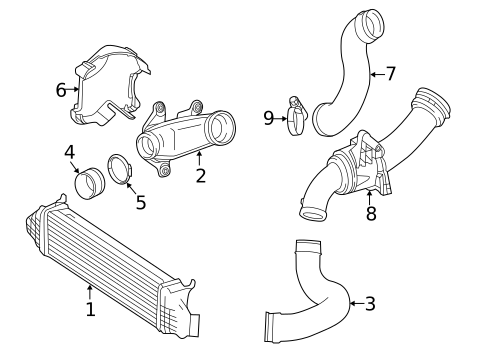 Intercooler for 2013 Mercedes-Benz S350 #0