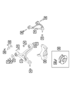 68313237AA - Front Suspension: Flat Washer for Mopar Image