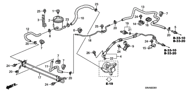 P.S. Lines (4WD) for 2008 Honda Pilot #0