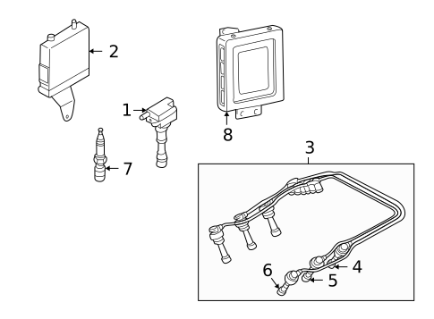 Ignition System for 2004 Hyundai XG350 #0