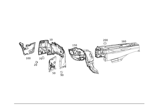 Damping in Engine Compartment for 2008 Mercedes-Benz E550 #0