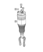 68080194AC - Front Suspension: Air Suspension Spring And Shock Assembly, Right Front for Mopar Image