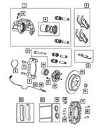 R8052380AA - Brakes: Disc Brake Caliper Assembly, Remanufactured, Right for Dodge: Durango | Jeep: Grand Cherokee Image