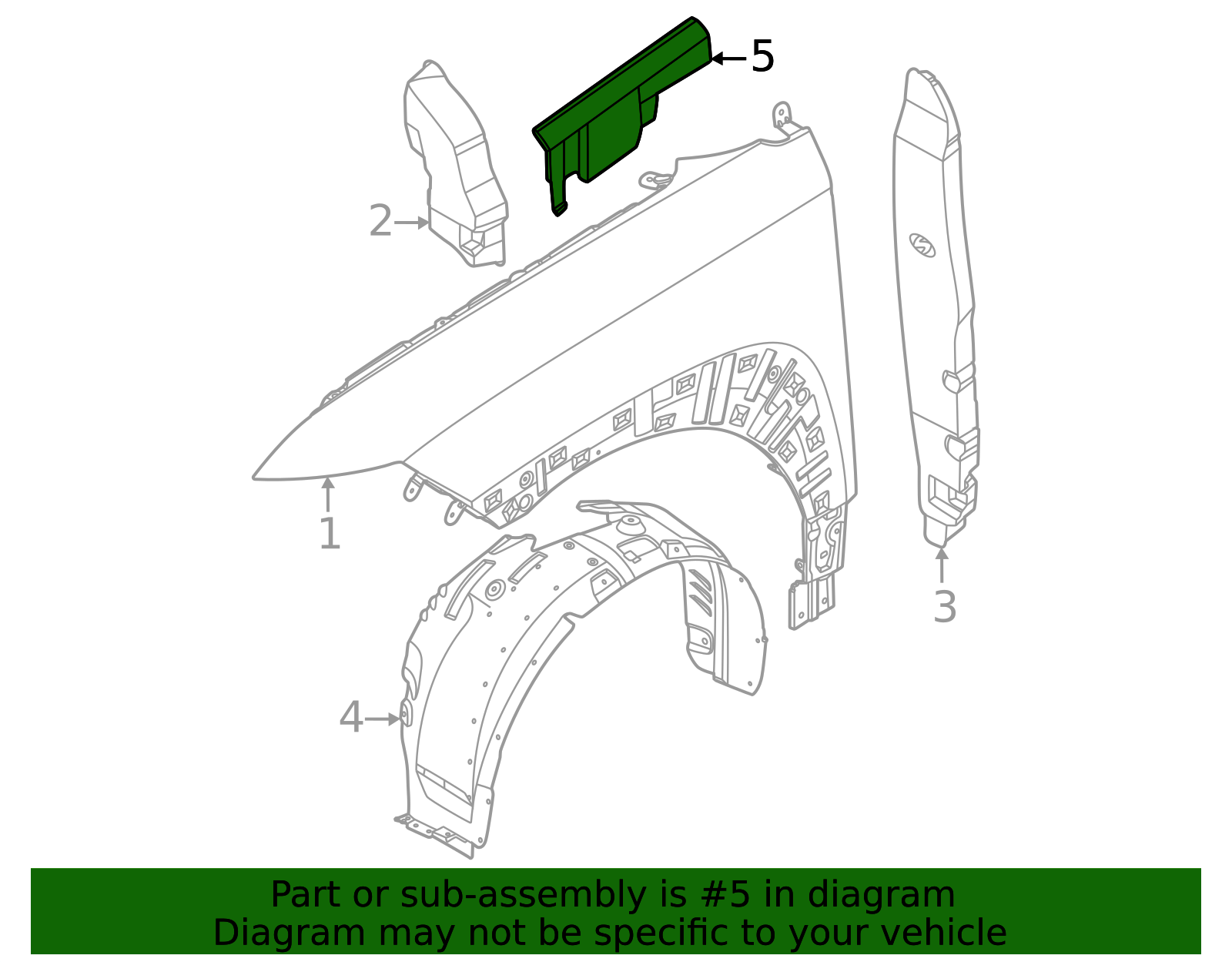 84159-GO000 - High-Quality Fender Ledge Cover for AutoNation Parts