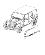 68292911AE - Exterior Ornamentation: Body Side Sill, Left for Mopar Image
