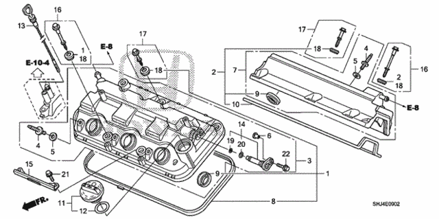 Cylinder Head Cover (3) for 2008 Honda Odyssey #0