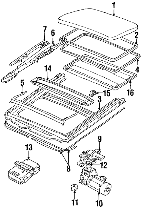 Sunroof for 1996 Jaguar Vanden Plas #0