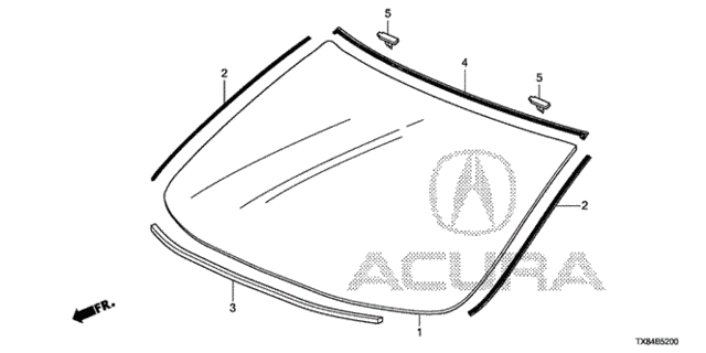 Front Windshield for 2013 Acura ILX #0