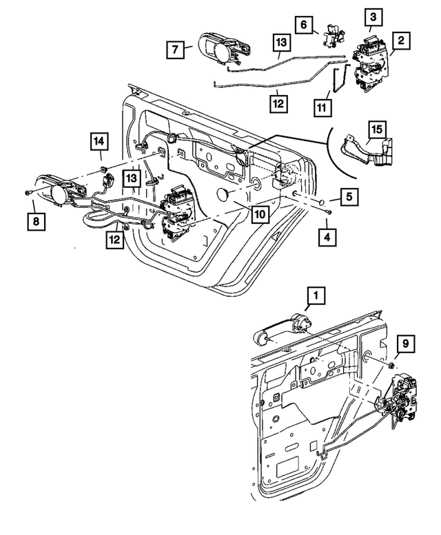 « 55395407AC – Doors, Door Mirrors and Related Parts : Déverrouillage Intérieur Manette, Côté Gauche pour Mopar Image »