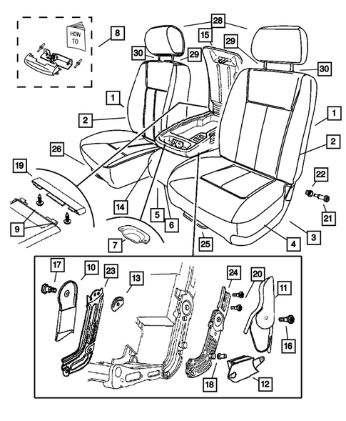 Front Seats and Attaching Parts for 2006 Dodge Dakota #2