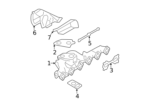 Exhaust Manifold for 2013 BMW X5 #0