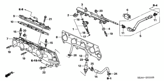 Fuel Injector for 2005 Acura TSX #0
