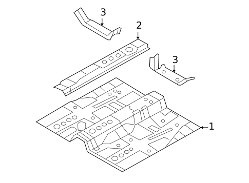 Floor & Rails for 2006 Hyundai Sonata #0