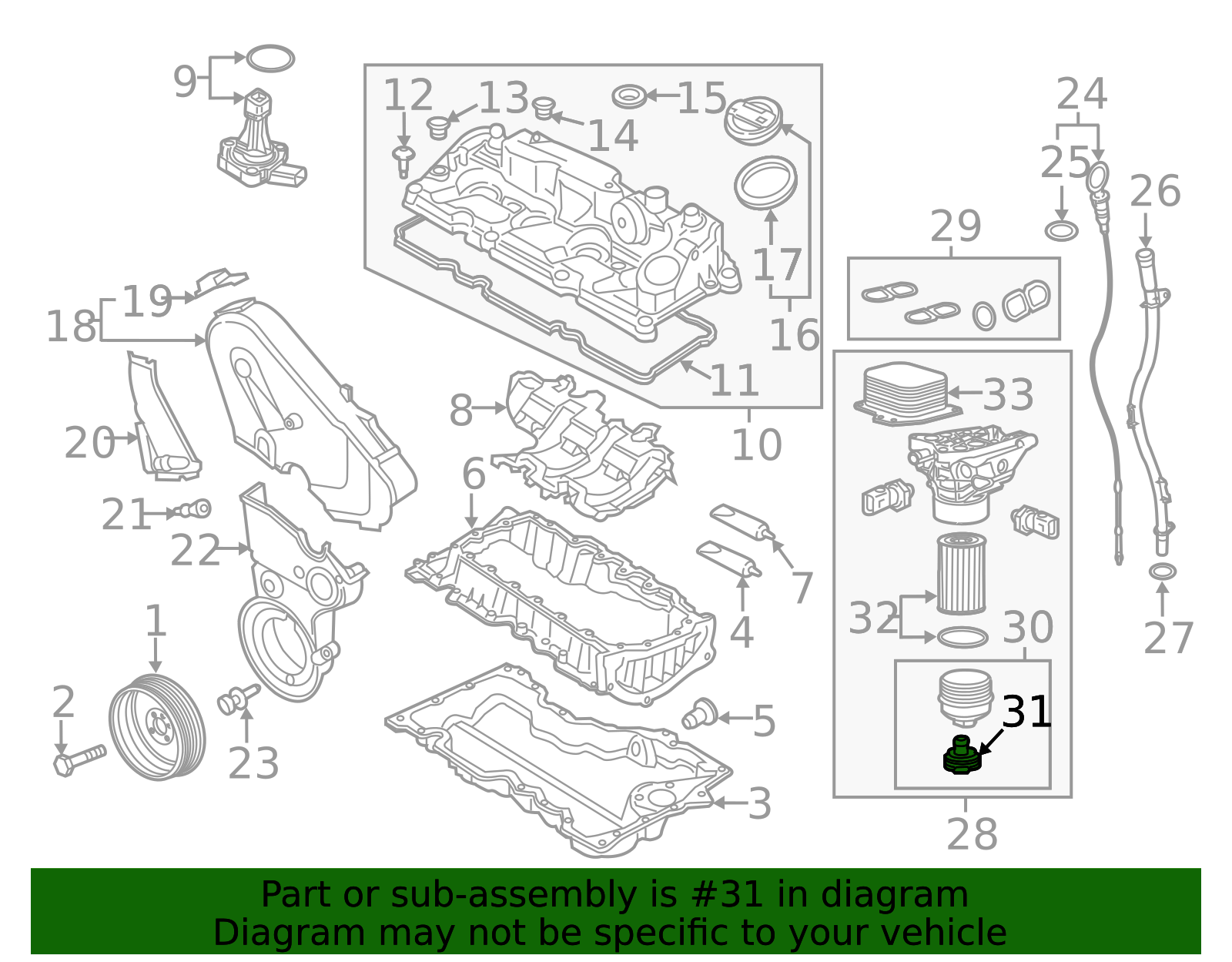 2015 Volkswagen Filter Cover Plug WHT-005-610 | vwpartscenter