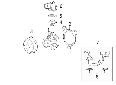 Water Pump & Related Components for 2008 Ford F-150 #0