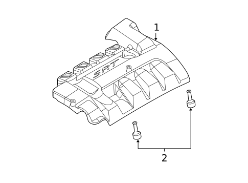 Engine Appearance Cover for 2009 Dodge Caliber #1