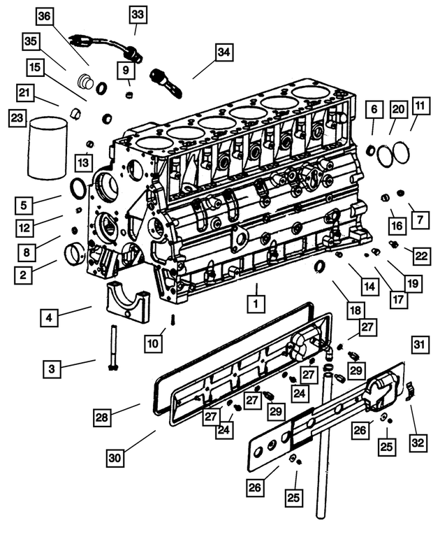5003617AA - Engine 5.9L Six Cylinder (Diesel): Camshaft Bushing for Mopar Image