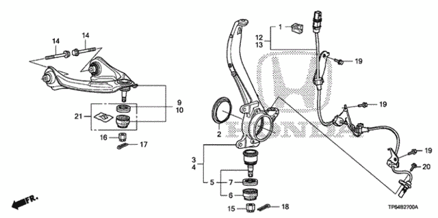 Front Knuckle for 2012 Honda Crosstour #0