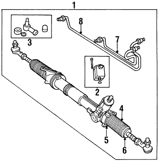 MNA3891ABE - Steering: Gear Assembly for Jaguar Image