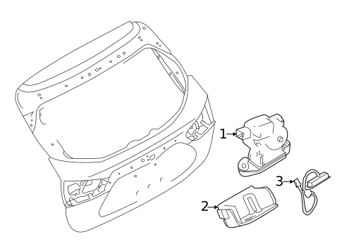 Liftgate for 2021 Nissan Qashqai #1