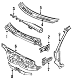 MB860722 - : Cowl Top Panel for Mitsubishi: Expo, Expo LRV Image