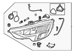 8Y0941011B - Electrical: Composite Assembly for Audi: A3, A3 Quattro Image