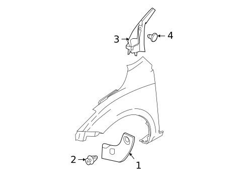 Exterior Trim - Fender for 2011 Mazda 3 #0