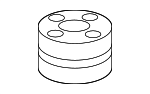 57101TLAA00 - Electrical: Mount Bracket Mount Bushing for Honda Image