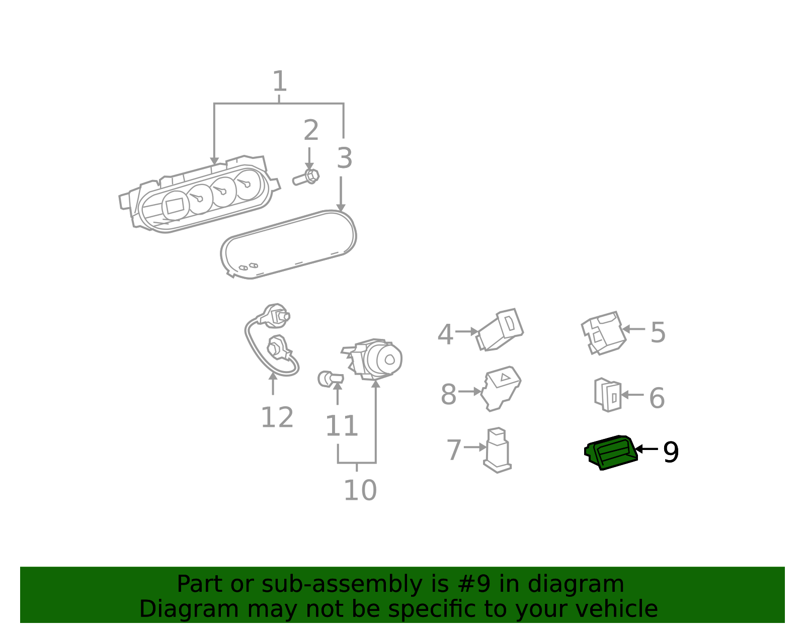 2008-2015 Scion xB Driver Info Center Module 83950-12250 | Toyota Parts ...