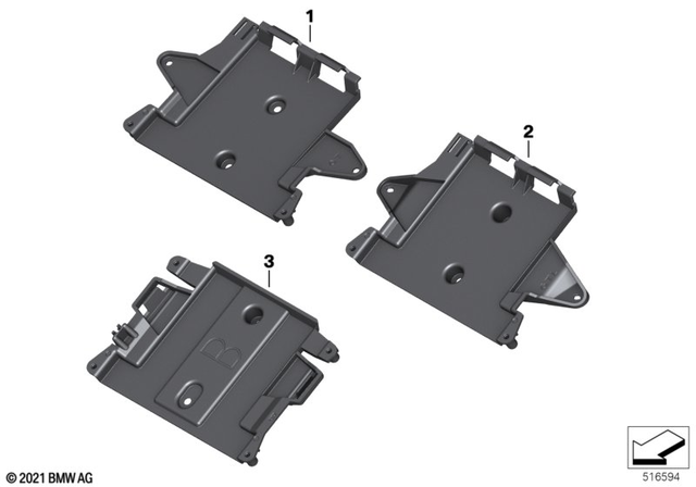 65121541312 - Audio, Navigation, Information Systems: Bracket for Audio Control Unit -  for BMW-Motorrad Image