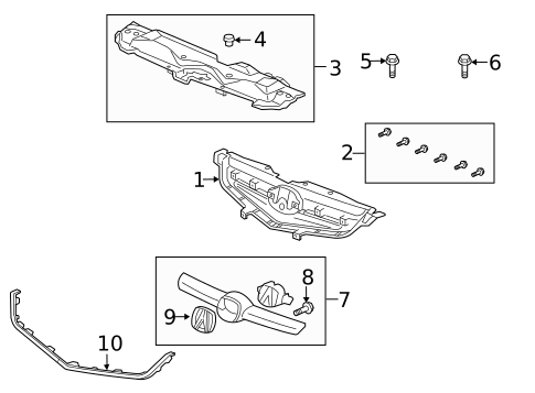 Grille for 2006 Acura TL #0