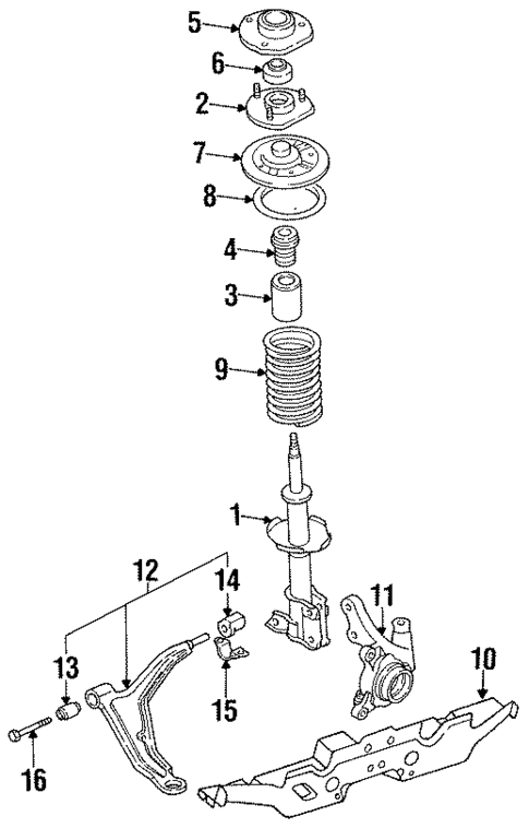 Suspension Components for 1988 Nissan Sentra #1