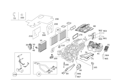 Heater Case with Blower for 2012 Mercedes-Benz S400 #0
