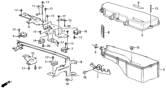 Control Box Cover (86-87) for 1987 Acura Legend #0