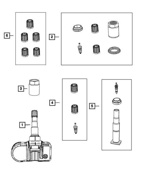 Tire Monitoring System for 2009 Jeep Commander #0