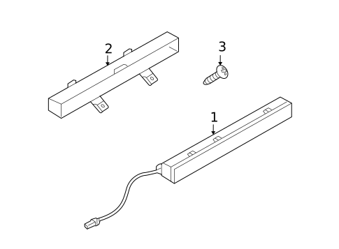 High Mounted Stop Lamp for 2015 INFINITI Q40 #0