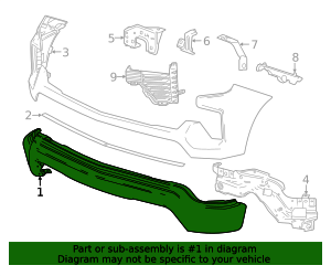 2022-2026 Chevrolet Front Bumper 85103442 GM | GMPartsDirect.com