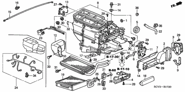 Heater Unit for 2004 Honda Element #0