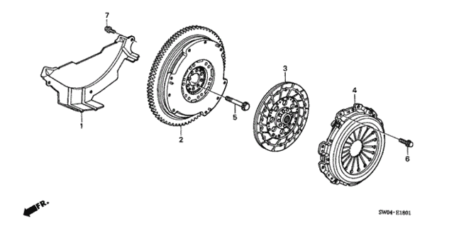 Clutch - Flywheel for 2004 Acura NSX #0