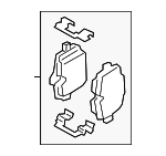 34207884979 - Brakes: Brake Pads for BMW Image