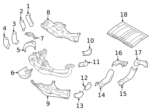 Heat Shields for 2019 Toyota 86 #0