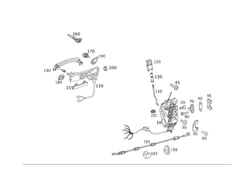 Locking System for 2005 Mercedes-Benz S55 AMG #2