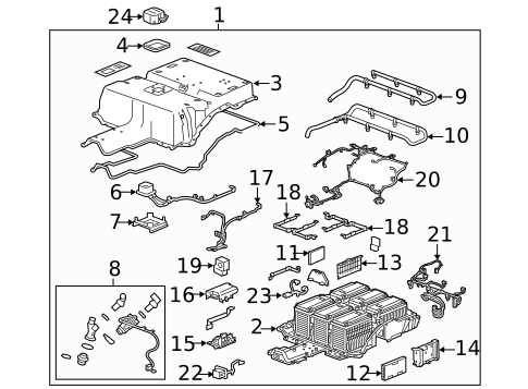 Battery & Related Components for 2015 Chevrolet Spark #1