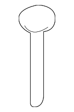 7T4Z78610A16AB - Body: Headrest Guide for Ford: Edge | Lincoln: MKX Image