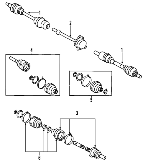 Axle Shafts & Joints for 2007 Mazda 5 #0