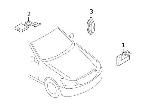 Keyless Entry Components for 2008 INFINITI M35 #0